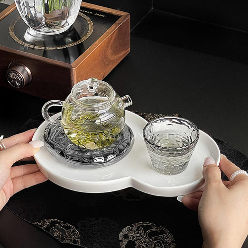 中式高级感一人饮功夫茶具玻璃杯