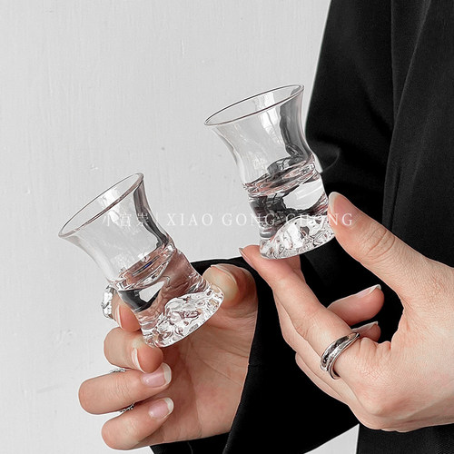 中古风家用竹节观山杯清酒杯