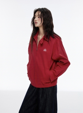 Archivum 美式复古哈灵顿LOGO衬衫夹克显瘦宽松休闲基础上衣外套