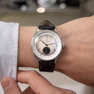 1968简约优雅复古轻奢小秒针真皮机械手表 新款 丹麦About Vintage