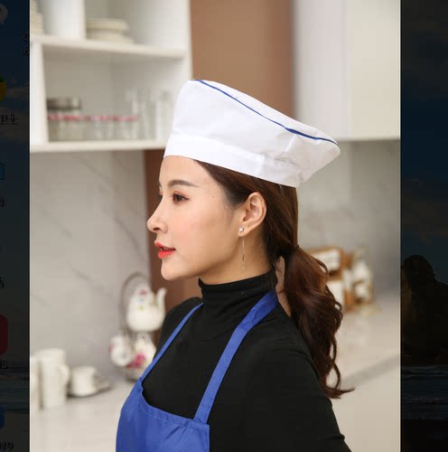 纺织厂帽子食品厂车间红边蓝边