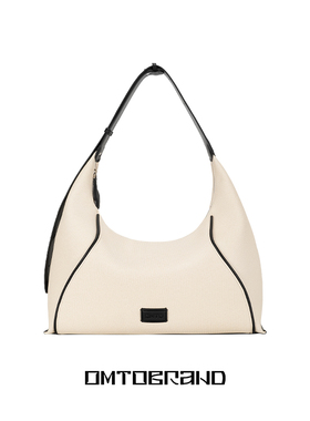 袁一琦同款omto燕麦hobo包新款仿帆布包包通勤单肩斜挎包女大容量