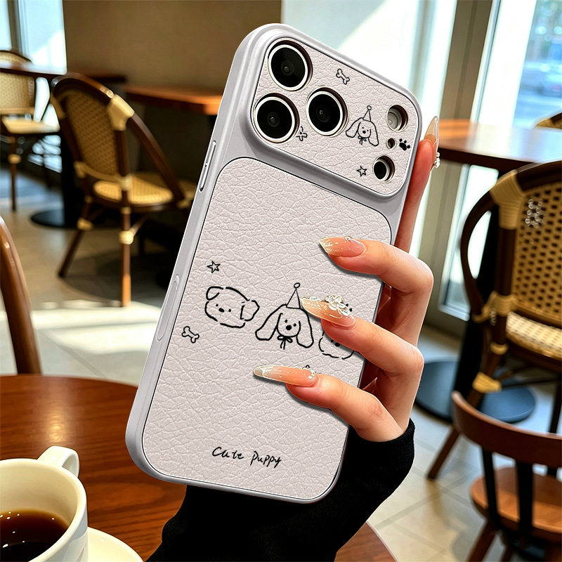 线条尖帽小狗适用于iPhon图片
