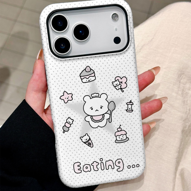 ins风甜品波点小熊适用iP