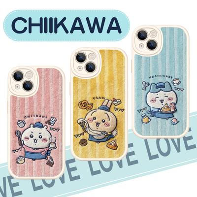 毛绒chiikawa手机壳苹果1