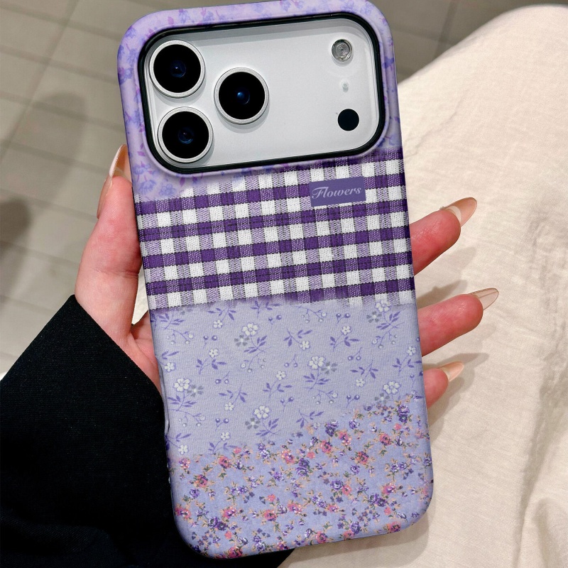 ins风复古拼接碎花适用iP