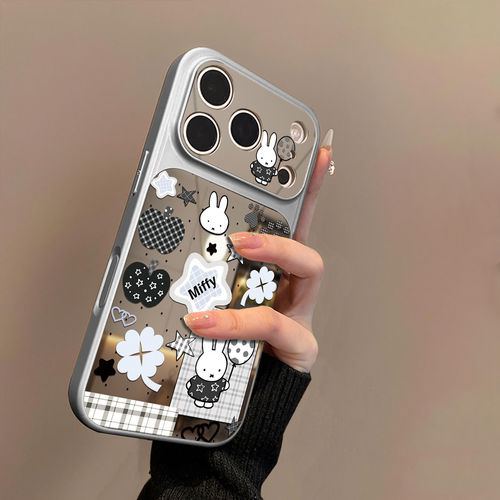 格纹米菲兔适用苹果17pro