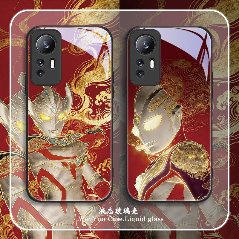 鎏金奥特曼适用小米17手机保护壳男15新年14马年13国潮红米k90新款k80/k70/k60过年note14喜庆12个性11男款10