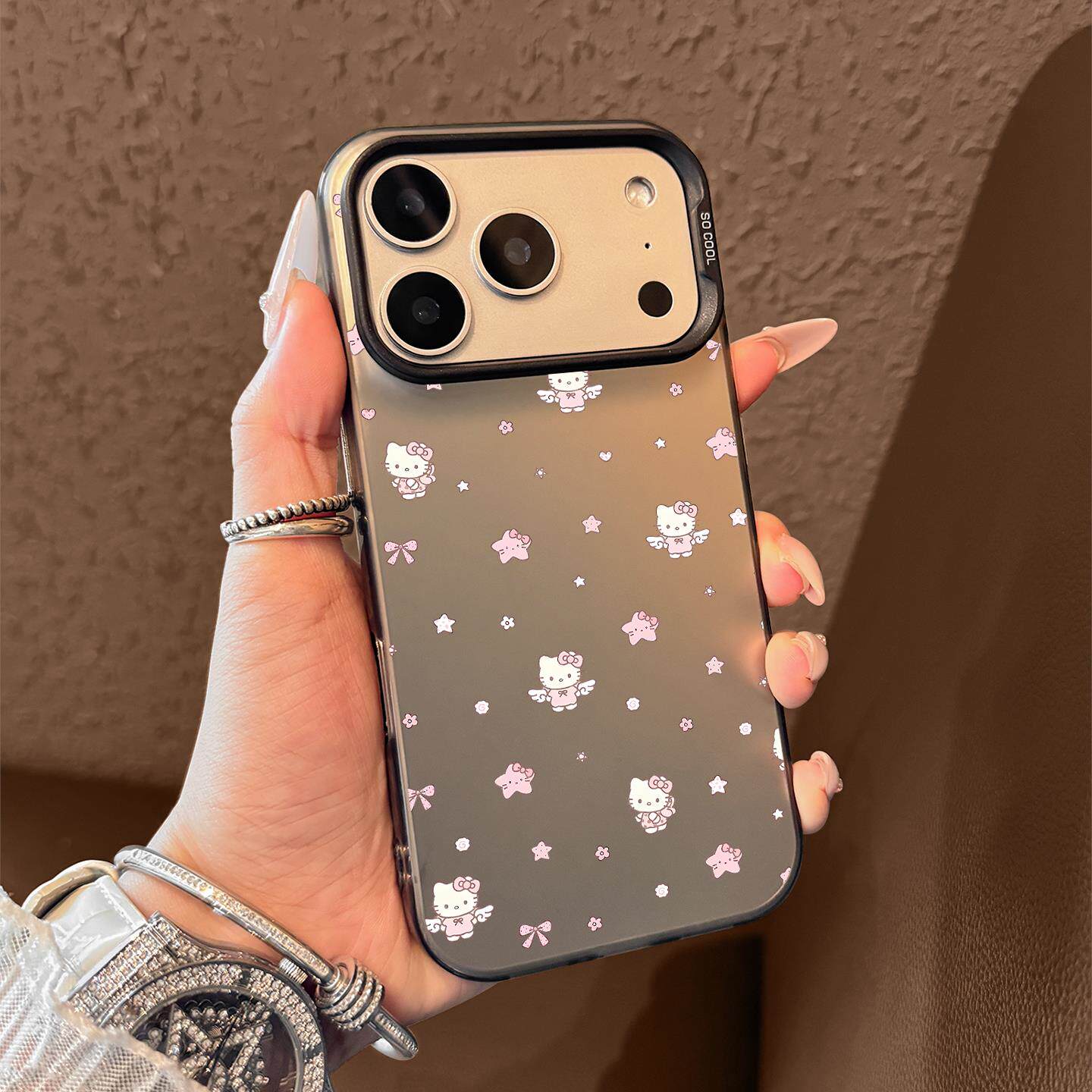 适用苹果17promax手机壳高级感iPhone17新款17pro超好看air粉色天使KT猫16pro全包15硅胶14透明13防摔保护套