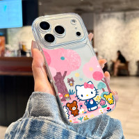 适用苹果17promax手机壳iphone17高级17pro镜头全包air樱花树KT猫16pro超薄15防摔14硅胶ip13超好看保护套女