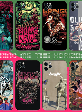 Bring me the horizon周边BMTH手机壳金属核乐队适用于华为苹果OPPO小米VIVO一加REALME荣耀IQOO飞越地平线乐