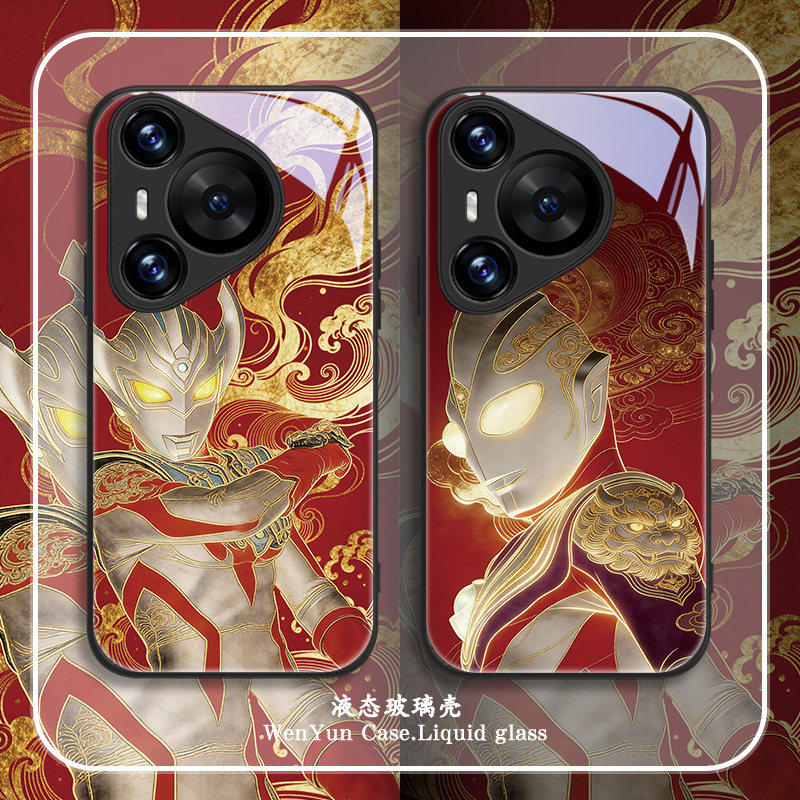 鎏金奥特曼适用华为pura70手机保护壳mate80新年p60马年50国风nova15新款14高级感13喜庆荣耀500过年400男款x