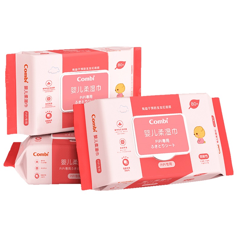 康貝 Combi pipi專用嬰兒柔濕巾 80片*3包/組在類目 洗護清潔劑/衛生巾/紙/香薰, 紙品/溼巾, 棉柔巾/洗臉巾中 - 來自Buy2taobao.com提供專業的淘寶代購服務