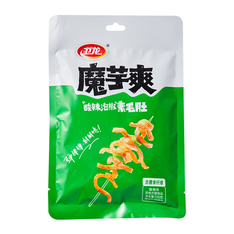 Waylung Konjac crisp Hot and sour pickled pepper Beef omasum Hot and sour taste) 150 gram/bagin the Snacks/Nuts/Specialty , Dougan products/Dry vegetables , Tofu  category - from Buy2taobao.com to provide professional Taobao agent buy service