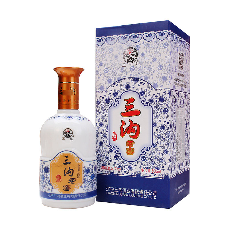 52度三沟老窖白酒 500ml/瓶