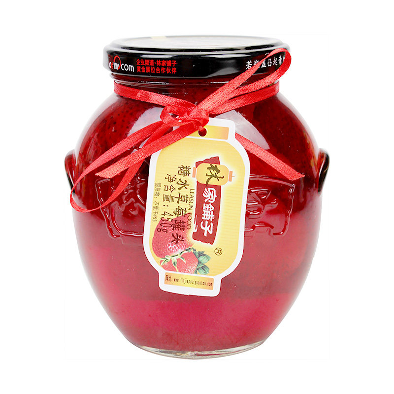 Linjiapuzi Syrup strawberry 450 gramin the Aquatic meat/Fresh fruits and vegetables/Cooked , Fruit Products , Canned fruit  category - from Buy2taobao.com to provide professional Taobao agent buy service