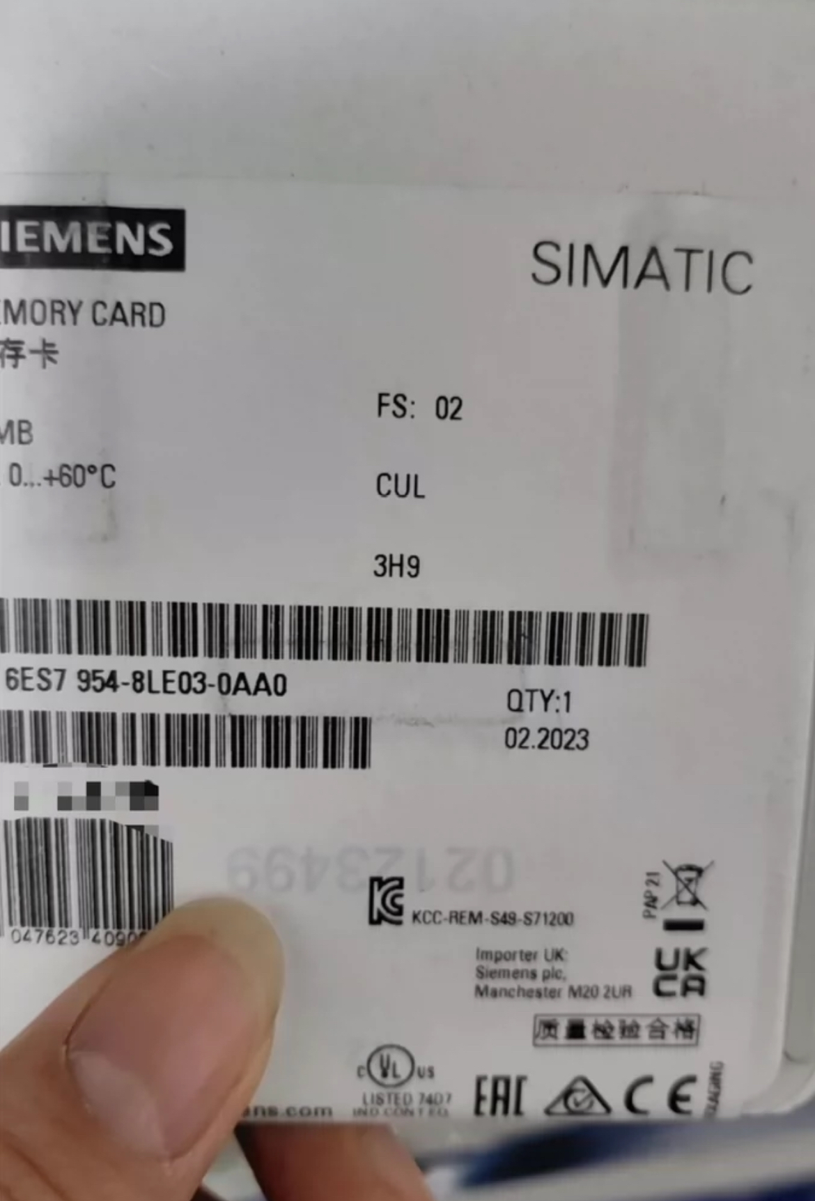 6ES7954-8LE03-0AA0 西门子12MB 内存卡 6ES7954-8LE03-0AA0