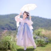 爆款 唐装 儿童古风春秋公主女孩超仙古装 汉服女童连衣裙2025新款