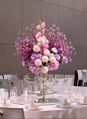 婚庆婚礼宴会餐桌主桌花仿真花
