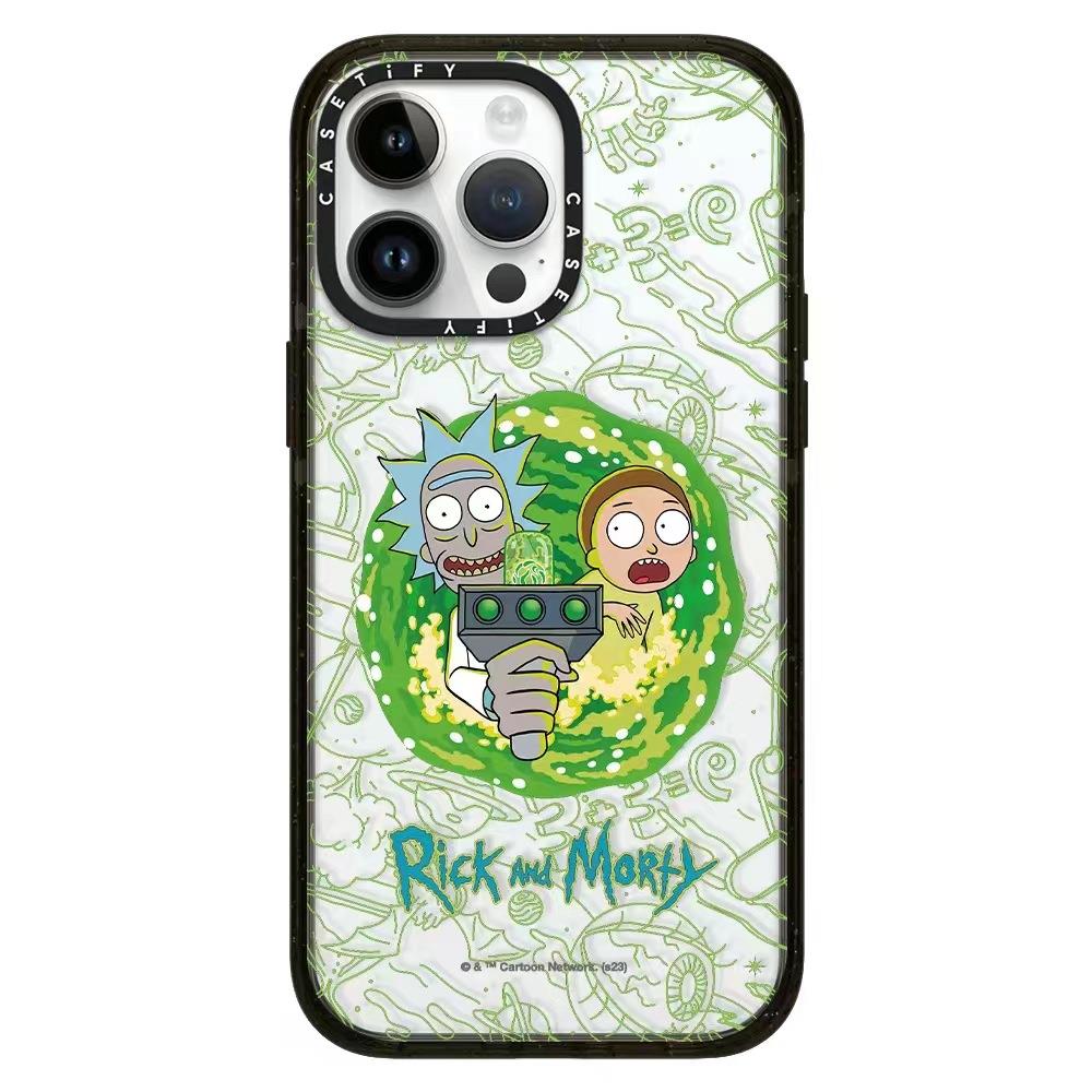 CASETi联名瑞克和莫蒂手机壳Rick and Moexy适用苹果15promax保护