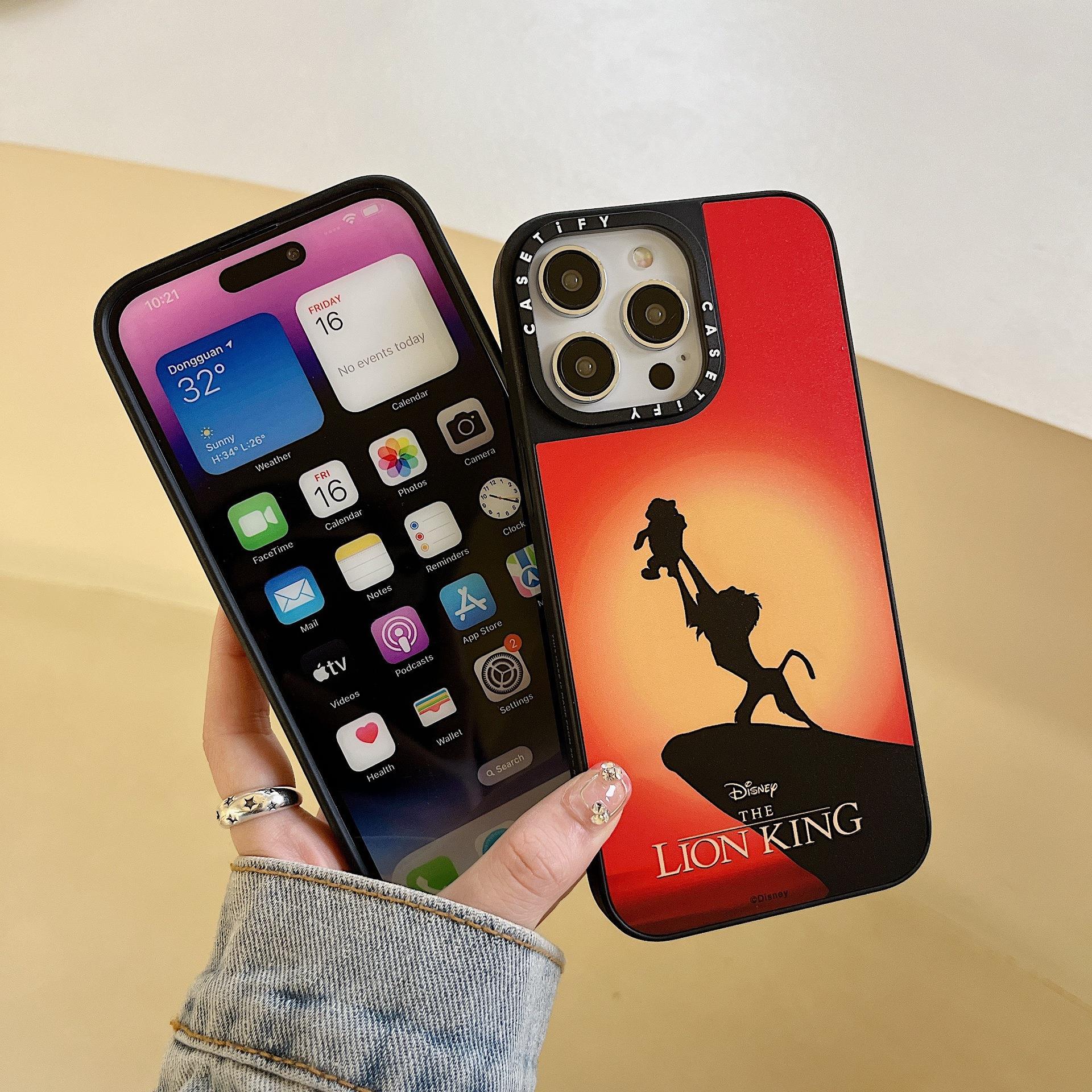 caseti联名狮子王明星同款网红潮牌适用苹果15pro max手机壳16pro