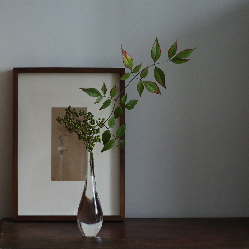 edelweiss透明玻璃颈玻璃花瓶