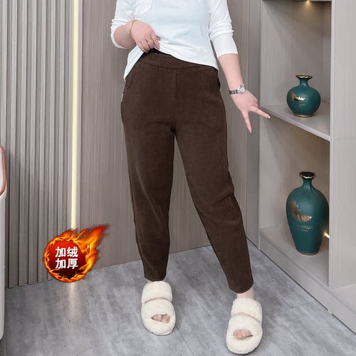 2023秋冬季大码女装显瘦休闲裤子