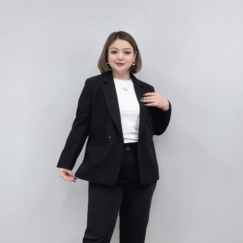 休闲显瘦炸街西装外套女春季大码