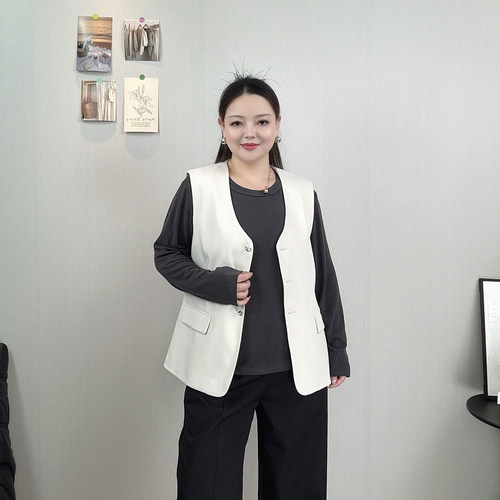 无袖马甲女开衫外搭坎肩上衣外套