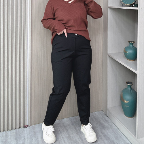 秋季大码胖mm休闲裤女新款哈伦裤