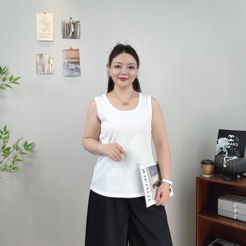 大码女装纯色背心内搭遮副乳上衣