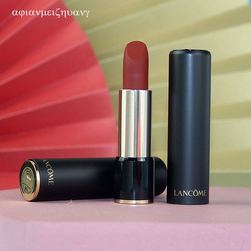 lancome兰蔻口红196胡萝卜色菁纯丝绒274 505宝石红大牌正品套装