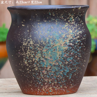 特大号手工粗陶高花盆陶瓷户外庭院大口径多肉花盆室内绿植兰花盆