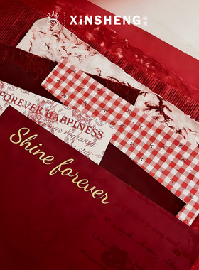 【2026马年】芯苼物语 新年红色系包装纸鲜花束礼品diy精致包花纸