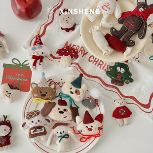 圣诞卡通配饰精致可爱礼物装 芯苼物语 饰鲜花资材 圣诞节新品