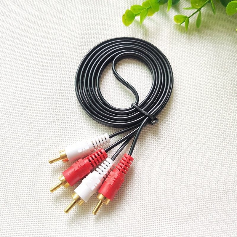 批二对二莲花头音频线1.5米 电视音响音箱功放线 红白AV连接线发,3C数码配件,视频线/音频线/AV线,淘宝优惠券,粉丝福利购,淘宝优惠卷