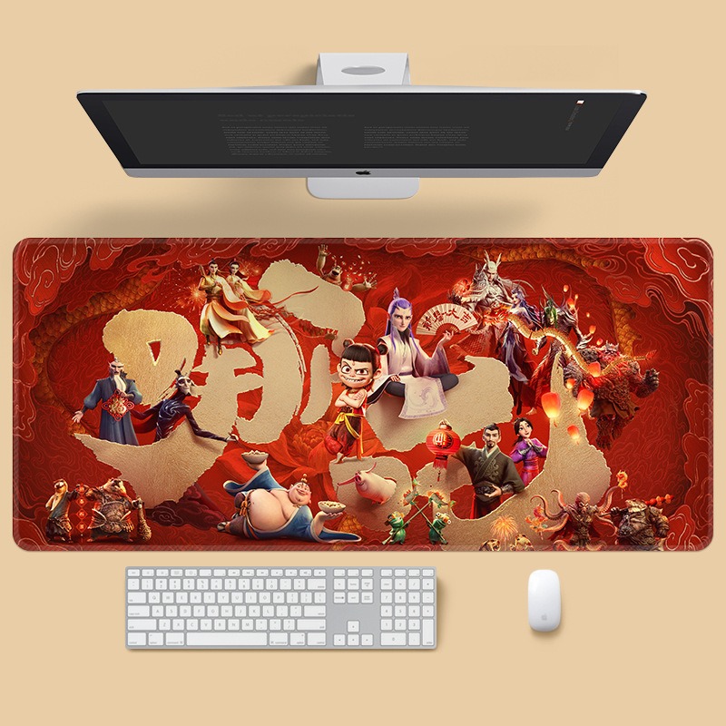 哪吒鼠标垫超大号电竞游戏防滑
