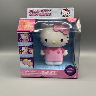 JAZWARES三丽鸥HelloKitty电动发光玩偶公仔凯蒂猫可发声互动人偶