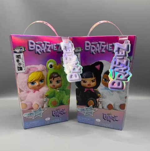 Mga正品Bratz Bratziez Iconz 毛绒公仔钥匙扣挂件娃娃盲盒玩具