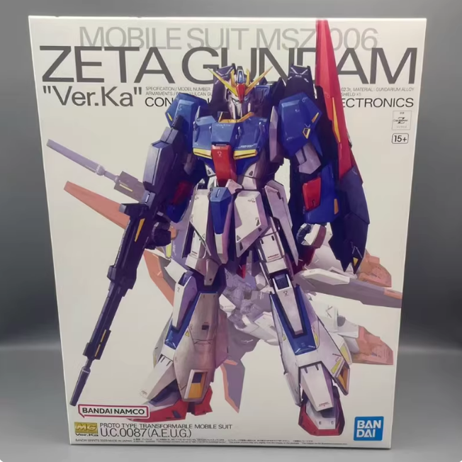 万代 拼装模型 64015 MG 1/100 ZETA GUNDAM Z高达 Ver.Ka 卡版