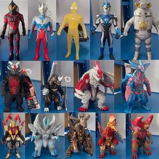 清仓 万代500迪迦贝利亚奥特曼怪兽超级古兰特王芝顿大软胶人偶