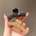 百搭麦穗抓夹网红发夹女后脑勺夹子高级感气质鲨鱼夹碎发卡发饰品