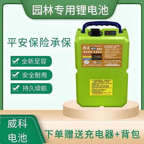 水泵电锯割草机通用24v48v锂电池