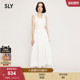 SLY 2671 海边度假风不规则花边吊带连衣裙030ISY33 夏季 新品