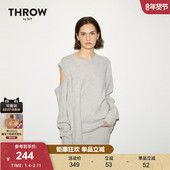 SLY冬季 2031 030HA070 新品 THROW系列不规则露肩设计针织衫