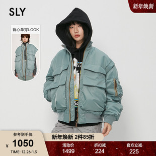 风可拆卸宽松飞行员夹克棉服030IAY30 SLY 工装 新品 4461 2025秋季
