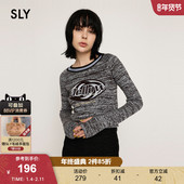 冬季 新品 甜酷辣妹风杂色字母针织衫 SLY 上衣女030HAZ70 5051