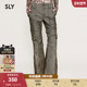 030HAZ31 SLY 0911 美拉德低腰微喇裤 绑带休闲裤 24冬季 新品