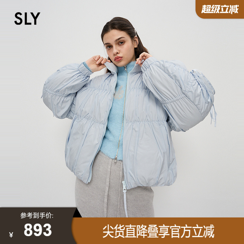 短款聚酯纤维SLY甜美立领