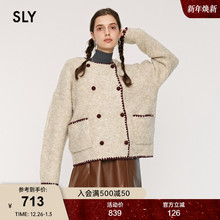 SLY24冬季新品甜美小千金风美拉德软糯短外套女038HAU70-0301